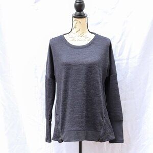 Active Life Size XL grey front side zip long sleeve jersey/sweatshirt